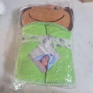 Hooded Towel Monkey 100% Cotton Extra Large 30"x 54" 
